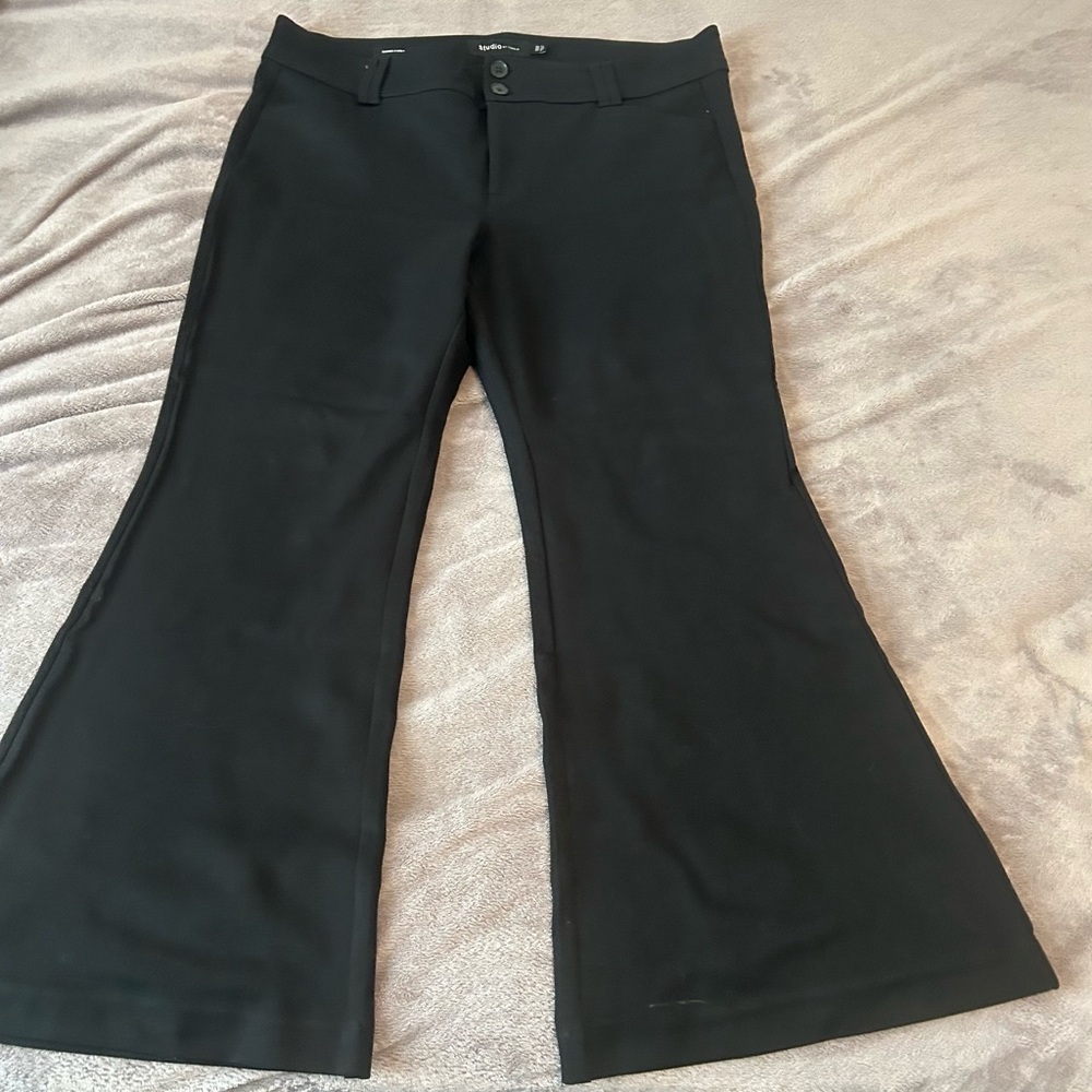 Trouser A-Line Flare Ponte Pant